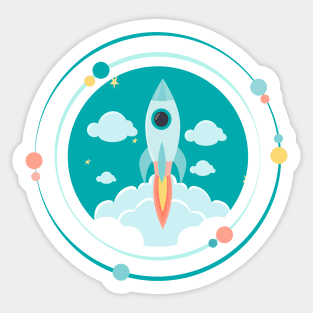 Rocket scientist Sticker